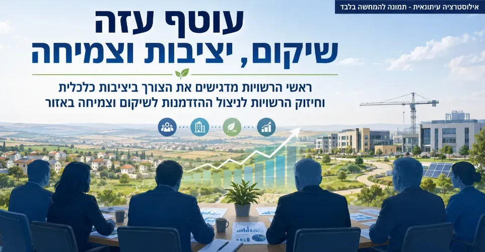 שיקום עוטף עזה: הזדמנות חד פעמית ליציבות וצמיחה כלכלית