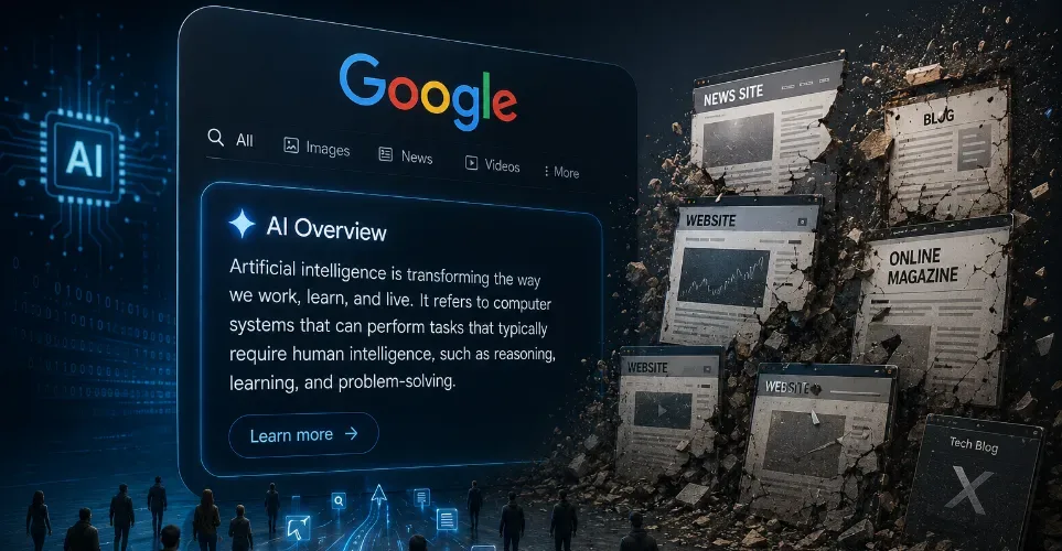 האינטרנט השתנה כך תקצירי ה־AI של גוגל מאיימים על אתרי התוכן